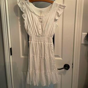 New size small brand blu pepper white dress